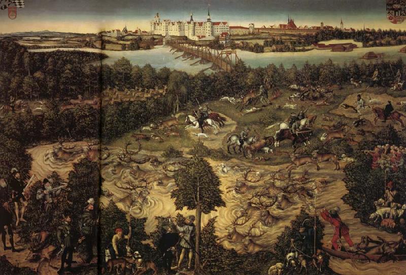 Lucas Cranach The Stag Hunt oil painting image